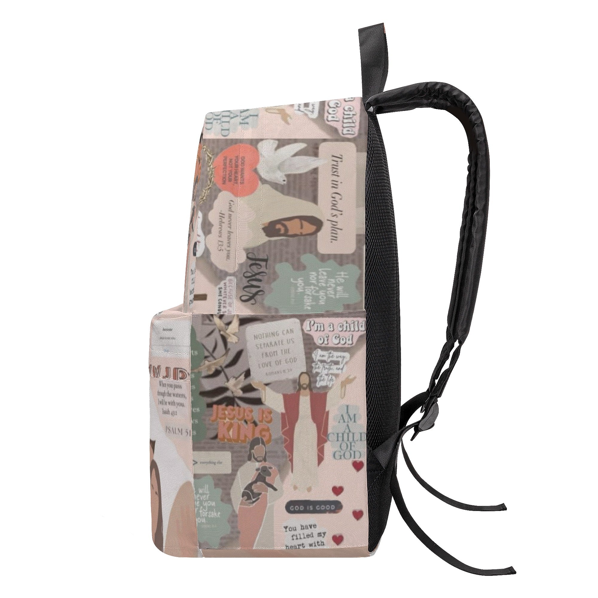God Never Leave You Backpack, Jesus Backpack, Christian Jesus Backpack. PLAF13